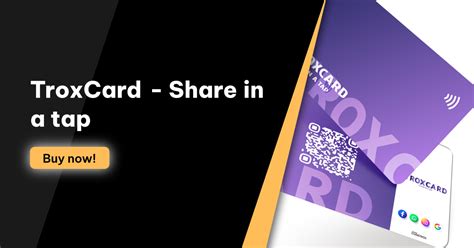 TroxCard - Share in a tap