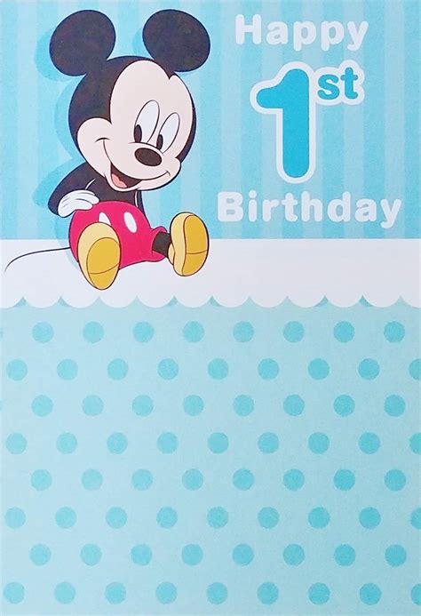 Mickey Mouse Happy 1st Birthday