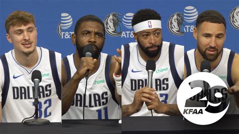 Dallas Mavericks media day | Anthony Davis, Kyrie Irving, Cooper Flagg ...