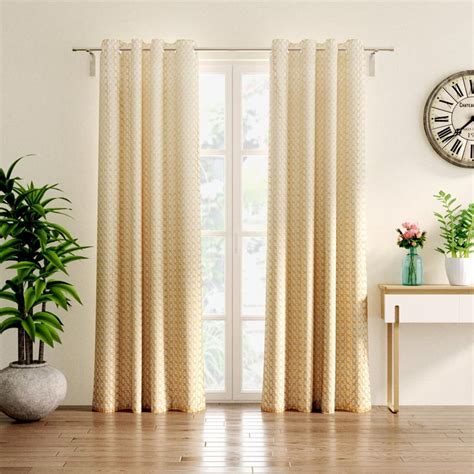 Buy Crystal Set of 2 Printed Sheer Door Curtains from Home Centre at ...