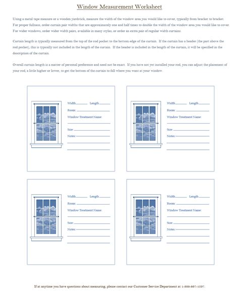 Image result for Window Treatment Measurement Worksheet