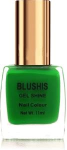 BLUSHIS Gel Shine Nail colour (Forest Green color) GREEN - Price in ...