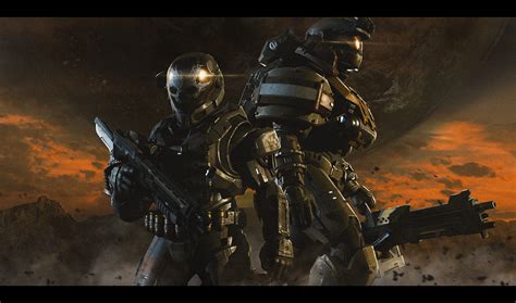 ArtStation - HALO:reach Emile and Jorge - Fan art