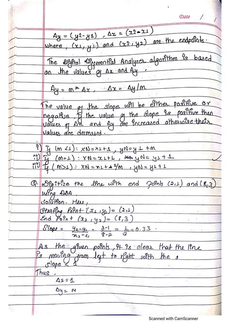 DDA Algorithm Example 的图像结果
