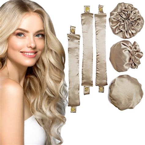Amazon.com : 3Sets/6PCS Ariuvor Satin Heatless Hair Rollers for ...