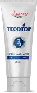 Alna Care Tecotop 3in1 Facewash|Scrub+ Mask+ Wash||Mini Facial Kit||75 ...