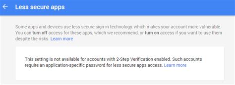 Image result for Enable Less Secure Apps