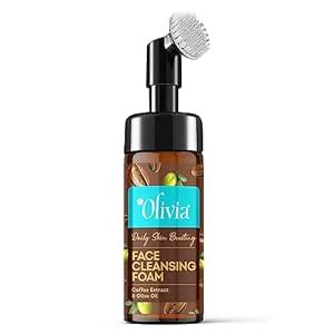 Olivia Daily Skin Boosting Face Cleansing Foam, Built In Brush Face ...
