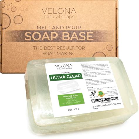 velona 2 LB - Ultra Clear Glycerin Soap Base Melt India | Ubuy