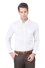 Buy Men White Regular Fit Formal Full Sleeves Formal Shirt Online ...