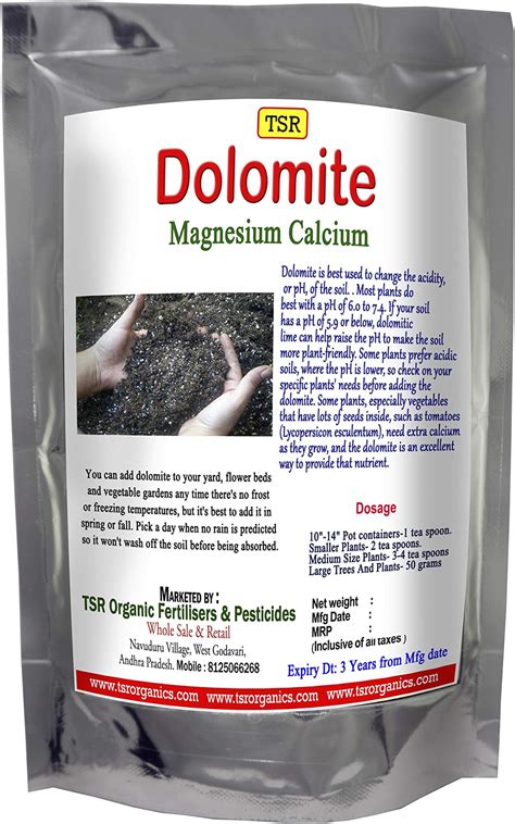 Tsr Organic Fertilisers & Pesticides Dolomite Lime Powder, Magnesium ...