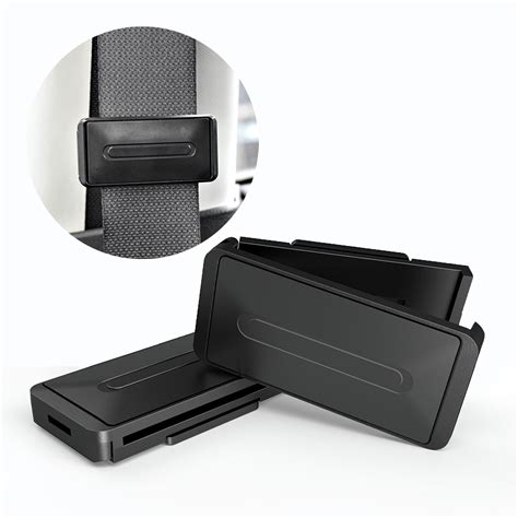 Car Seat Belt Adjuster, Auto Seat belt Clips, Vehicle Seatbelt Locking Clip (Black, 2 Pack ...