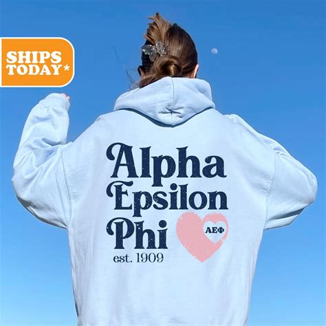Alpha Epsilon Phi Sorority Sweatshirt | AEPHI Sorority Letters | Greek ...