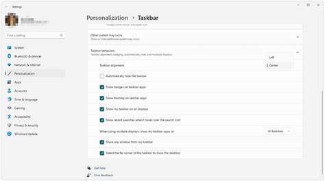 Image result for Windows 11 Taskbar Alignment