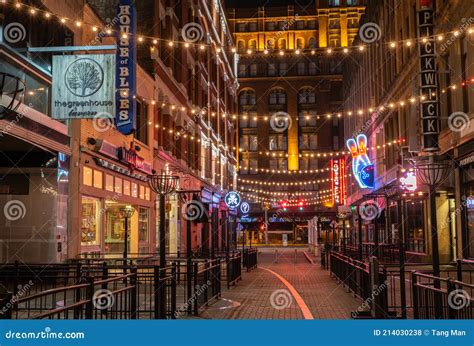 East Fourth Street Cleveland Ohio Editorial Stock Photo - Image of ...
