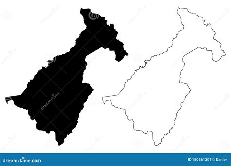 Muchinga Province Provinces of Zambia, Republic of Zambia Map Vector Illustration, Scribble ...