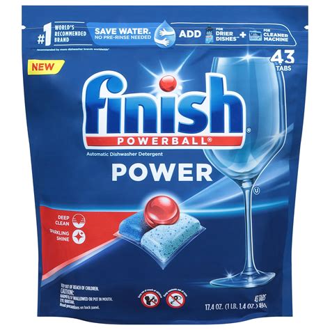 Finish Power - 43ct - Dishwasher Detergent - Powerball - Dishwashing ...