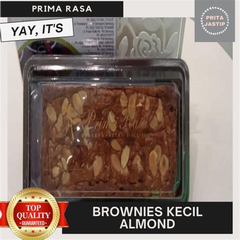 Jual PRIMA RASA BROWNIES PANGGANG KECIL ALMOND OLEH OLEH MAKANAN ...