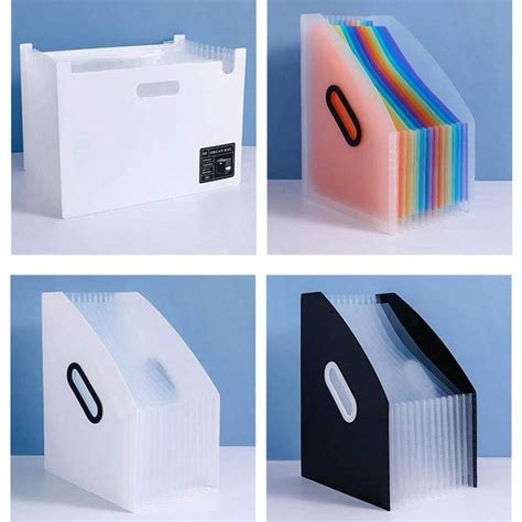 Portable Standing File Folder Bag, Multilayer Expanding Accordion ...