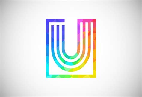 Symbole de signe de logo de style low poly pour l'entreprise automobile ...