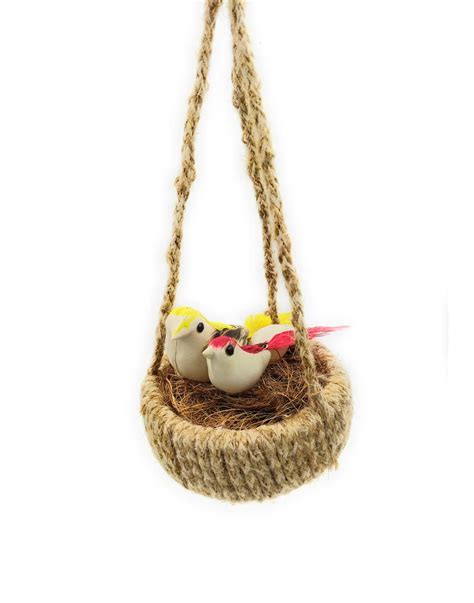 Buy SHINDE EXPORTS Decorative Artificial Birds Nest Hanging Made of ...