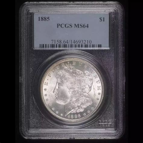 1885 Morgan Silver Dollar PCGS MS-64 - Hertel's Coins Inc.