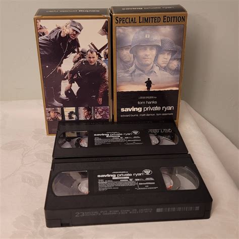 Saving Private Ryan VHS Movie Tom Hanks Matt Damon Steven Spielberg War WW2 - Etsy