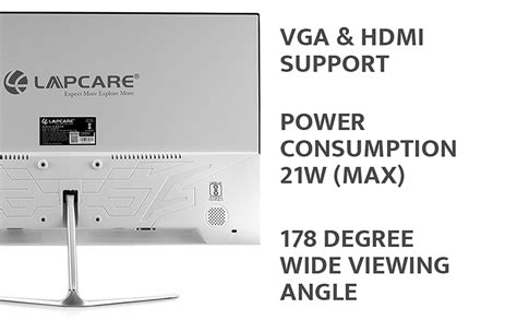 LAPCARE LED Monitor LM24WFHD 24" (60.45CM) with FHD Display| 1920 X ...