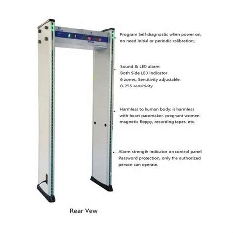 COVID 19 Products - 6 Zone Door Frame Metal Detector With CCTV ...