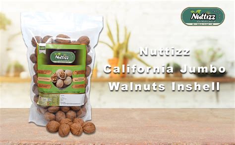 Nuttizz California Jumbo Walnuts Inshell 1 kg (Akhrot) Dry Fruit ...