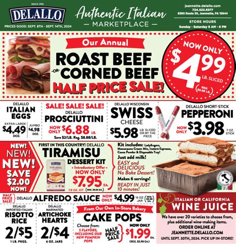 Weekly Italian Marketplace Ad - DeLallo Italian Marketplace