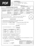 Image result for Pure Maths Formula Sheet