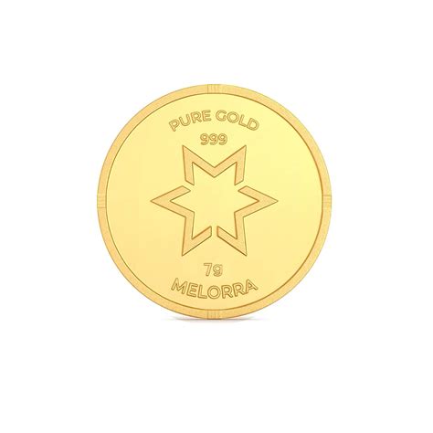 Melorra 7 Gram 24KT Gold Coin : Amazon.in: Jewellery
