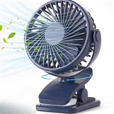 One94Store Mini Clip Fan – 110mm USB Rechargeable, 3-Speed, Silent ...