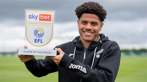 Leicester City's Enzo Maresca and Norwich City's Gabriel Sara win Sky Bet Championship August ...