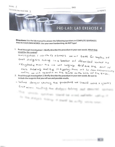 SOLUTION: Pre lab exercise 4 - Studypool