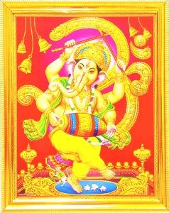 shreya arts frame wth glass Ganpati/Ganesha/Vinayaka/pillaiyar/Shree ...