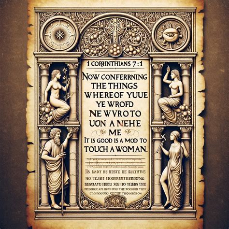 What does 1 Corinthians 7:1 mean? | Bible Art