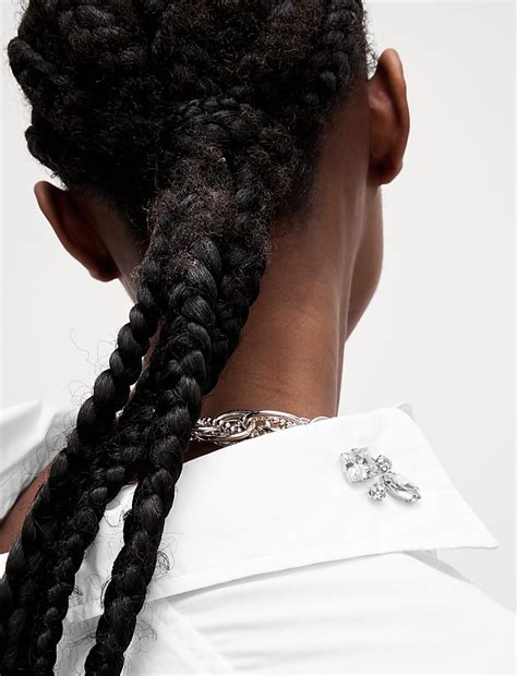 Buy Pure Cotton Embellished Button Through Shirt at Marks & Spencer