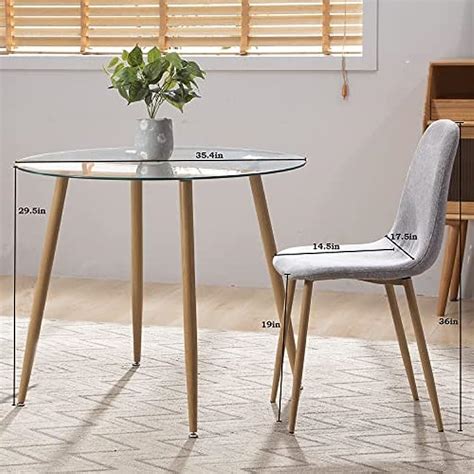 Round Dining Table Set for 4, 5-Pieces Kitchen & | Ubuy India