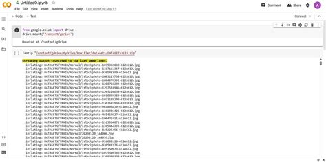 Google Colab Machine Learning 的图像结果