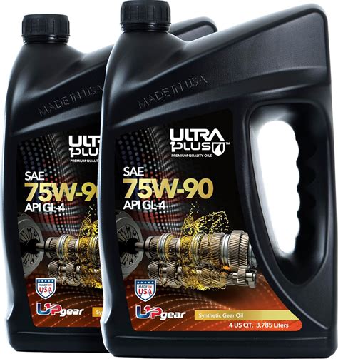 Amazon.com: Ultra 1Plus SAE 75W-90 Synthetic Gear Oil API GL-4 (2 US ...