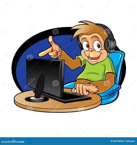 Image result for Monkey at Computer