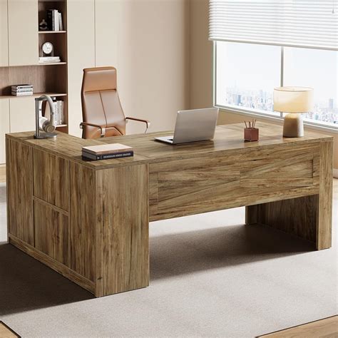 Tribesigns 70.8 L-Shaped Executive Desk with File India | Ubuy