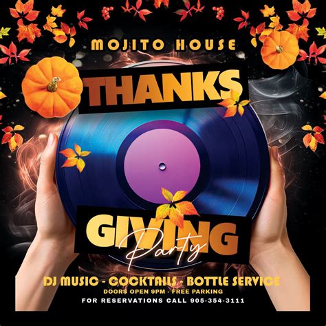Thanksgiving Dance Party, Niagara Falls, Mojito House, Mojito House Bar ...