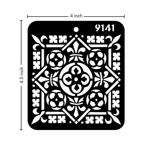 iCraft Mini Stencils - 4 x 4" - 9141| Art Lounge