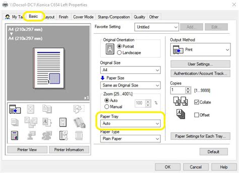Image result for Printer Properties Menu
