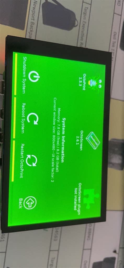 Octoscreen plugin not installed error - Plugins - OctoPrint Community Forum