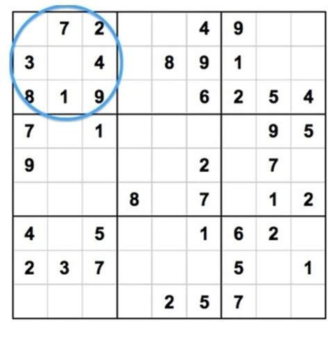 How to play Soduku puzzle, Explain with a picture. - Brainly.in