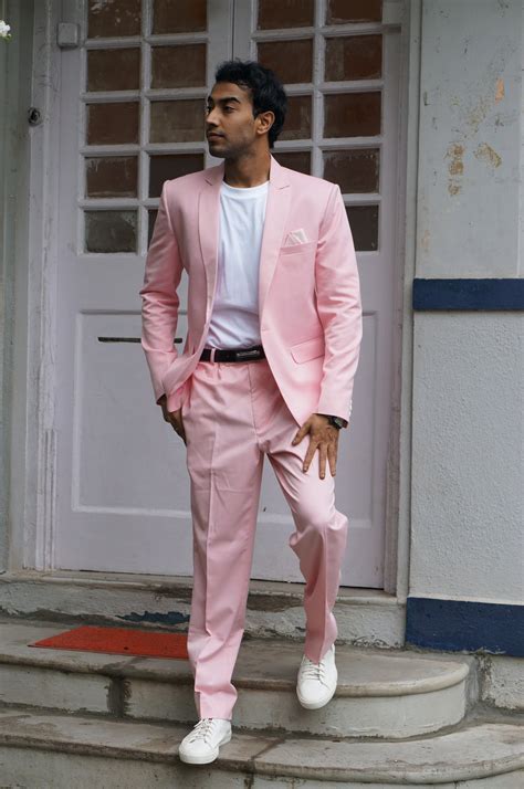 TCR Men Baby Pink One Button Suit! – TheClothingRental